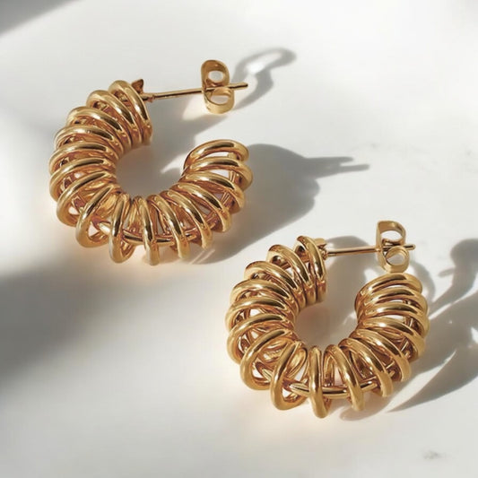 Spring Hoop Earrings